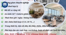 CHO THUÊ VĂN PHÒNG ẢO/PHÒNG HỌP/PHÒNG TỔ CHỨC TỌA ĐÀM TẠI BÌNH DƯƠNG